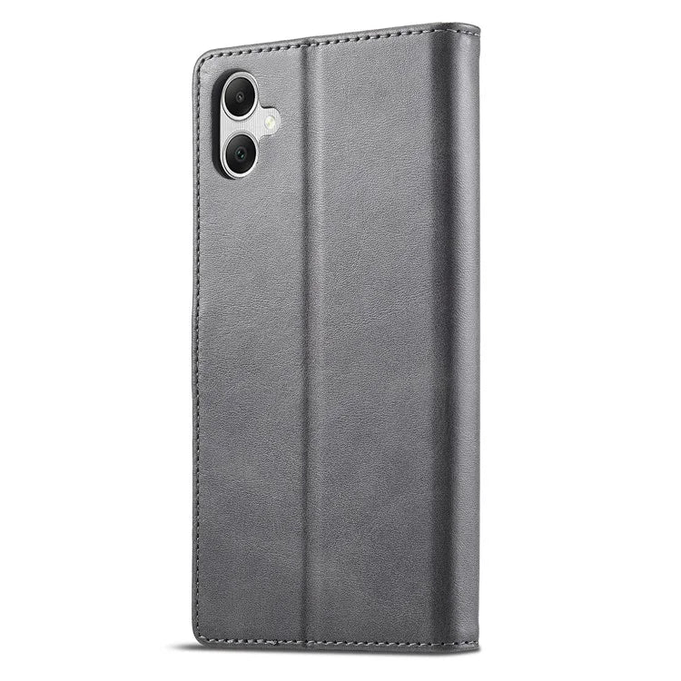 LC.IMEEKE For Samsung Galaxy A06 Case Calf Texture PU Leather Stand Wallet Phone Cover