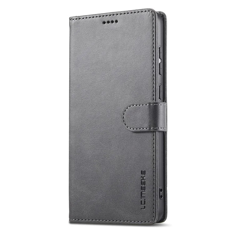 LC.IMEEKE For Samsung Galaxy A06 Case Calf Texture PU Leather Stand Wallet Phone Cover