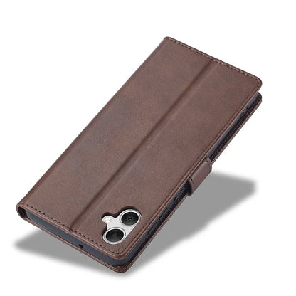 LC.IMEEKE For Samsung Galaxy A06 Case Calf Texture PU Leather Stand Wallet Phone Cover