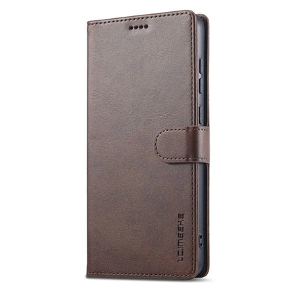 LC.IMEEKE For Samsung Galaxy A06 Case Calf Texture PU Leather Stand Wallet Phone Cover