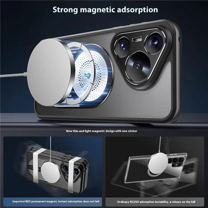 For Huawei Pura 70 Pro+ / Pura 70 Pro Case Compatible with MagSafe Heat Dissipation Aromatherapy Kickstand Silicone+PC Phone Cover
