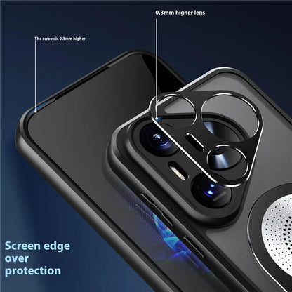 For Huawei Pura 70 Pro+ / Pura 70 Pro Case Compatible with MagSafe Heat Dissipation Aromatherapy Kickstand Silicone+PC Phone Cover