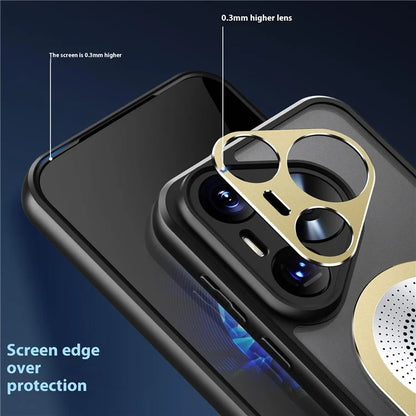 For Huawei Pura 70 Pro+ / Pura 70 Pro Case Compatible with MagSafe Heat Dissipation Aromatherapy Kickstand Silicone+PC Phone Cover