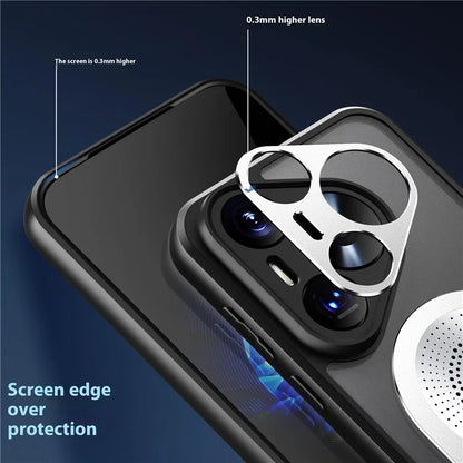 For Huawei Pura 70 Pro+ / Pura 70 Pro Case Compatible with MagSafe Heat Dissipation Aromatherapy Kickstand Silicone+PC Phone Cover
