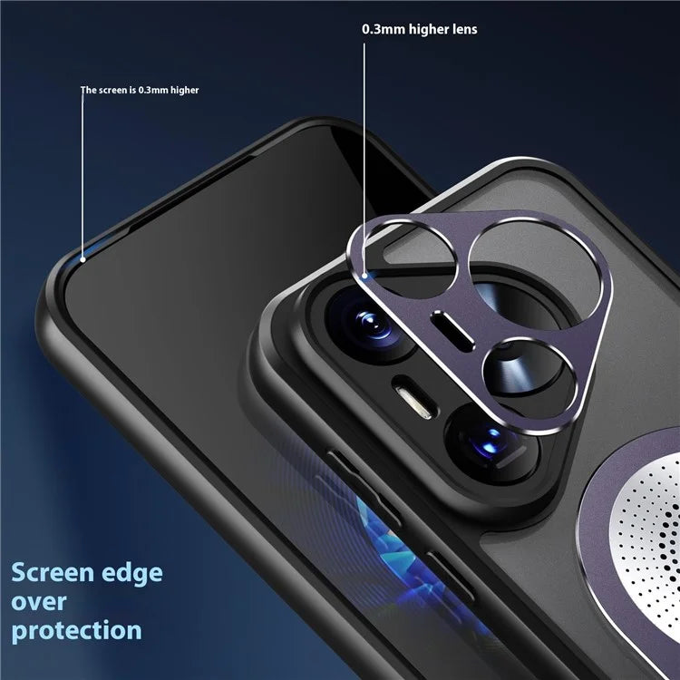 For Huawei Pura 70 Pro+ / Pura 70 Pro Case Compatible with MagSafe Heat Dissipation Aromatherapy Kickstand Silicone+PC Phone Cover