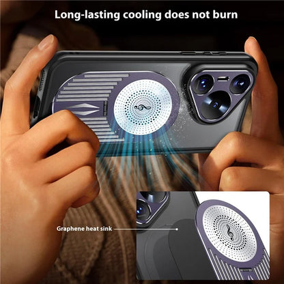 For Huawei Pura 70 Pro+ / Pura 70 Pro Case Compatible with MagSafe Heat Dissipation Aromatherapy Kickstand Silicone+PC Phone Cover