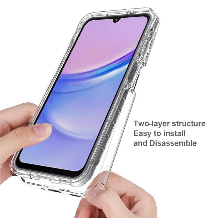 For Samsung Galaxy A16 5G Case TPU+PC 2-in-1 Drop-Proof Clear Phone Cover
