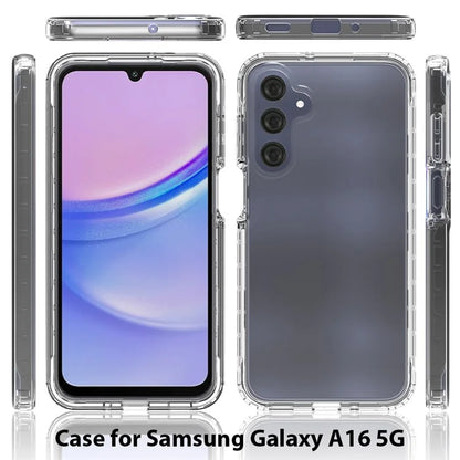 For Samsung Galaxy A16 5G Case TPU+PC 2-in-1 Drop-Proof Clear Phone Cover