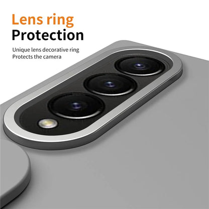 For Samsung Galaxy Z Fold3 5G Case Kickstand Wristband PC Phone Cover with Tempered Glass Film