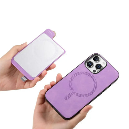 For iPhone 16 Pro Max Case Wristband Kickstand Leather+TPU Phone Cover Detachable Card Holder