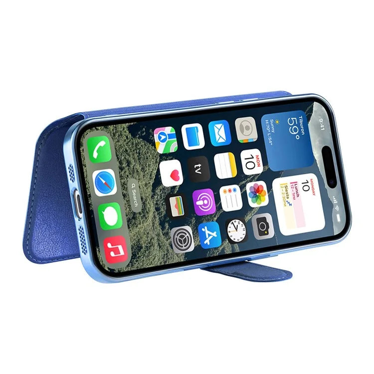 CASENEO For iPhone 16 Pro Max Case with Lens Film TPU Inner Shell Detachable Leather Phone Cover
