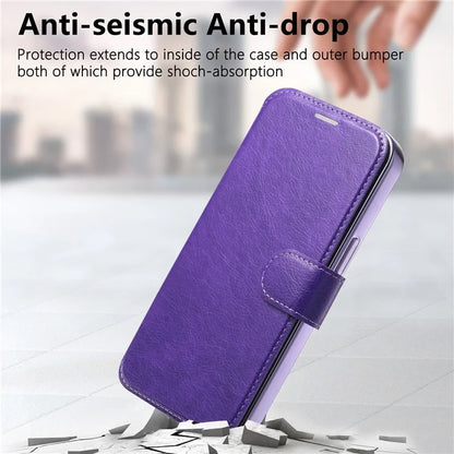 CASENEO For iPhone 16 Pro Max Case with Lens Film TPU Inner Shell Detachable Leather Phone Cover