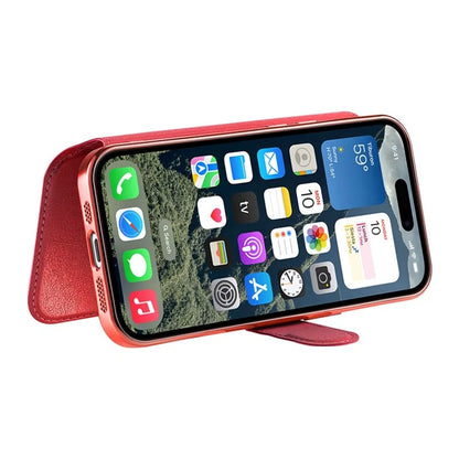 CASENEO For iPhone 16 Pro Max Case with Lens Film TPU Inner Shell Detachable Leather Phone Cover
