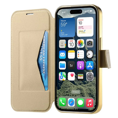 CASENEO For iPhone 16 Pro Max Case with Lens Film TPU Inner Shell Detachable Leather Phone Cover