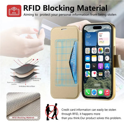 CASENEO For iPhone 16 Pro Max Case with Lens Film TPU Inner Shell Detachable Leather Phone Cover