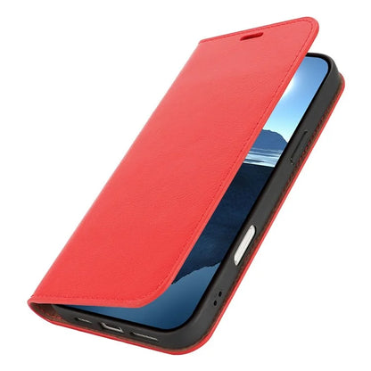 For iPhone 16 Plus Case Crazy Horse Texture Split Leather Wallet Phone Cover