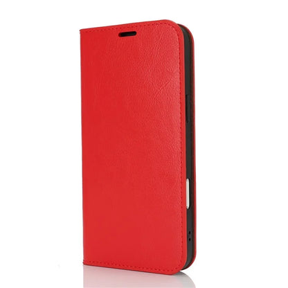 For iPhone 16 Plus Case Crazy Horse Texture Split Leather Wallet Phone Cover