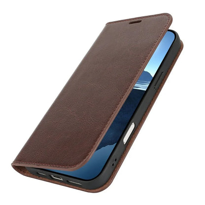 For iPhone 16 Pro Case Crazy Horse Texture Split Leather Wallet Phone Cover