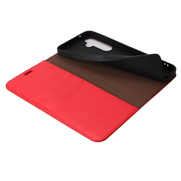 For Samsung Galaxy S24 FE Case Crazy Horse Texture Split Leather Wallet Phone Cover