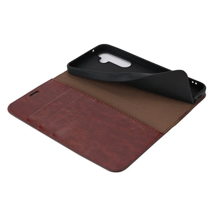 For Samsung Galaxy S24 FE Case Crazy Horse Texture Split Leather Wallet Phone Cover