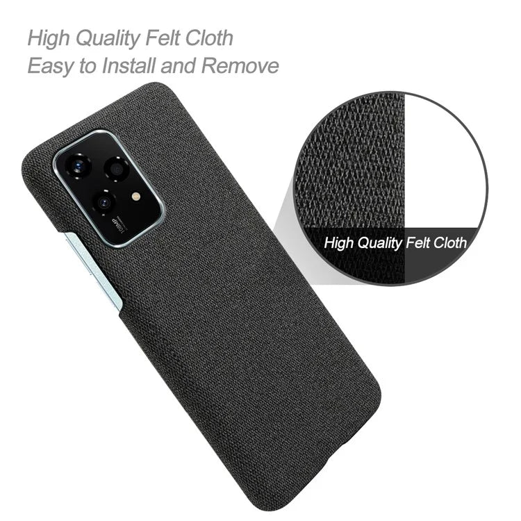For Honor 200 Lite Case Cloth Texture Anti-Scratch Protective PC Phone Cover
