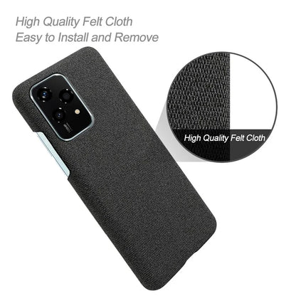 For Honor 200 Lite Case Cloth Texture Anti-Scratch Protective PC Phone Cover