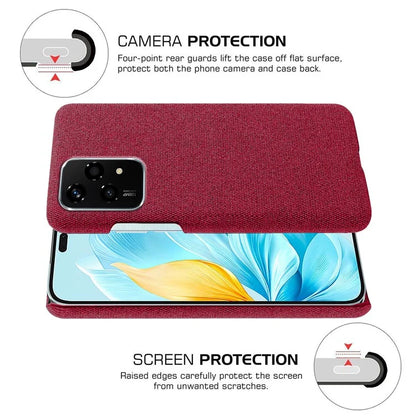 For Honor 200 Lite Case Cloth Texture Anti-Scratch Protective PC Phone Cover