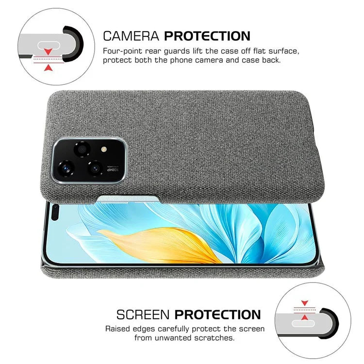 For Honor 200 Lite Case Cloth Texture Anti-Scratch Protective PC Phone Cover