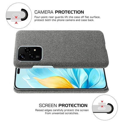 For Honor 200 Lite Case Cloth Texture Anti-Scratch Protective PC Phone Cover