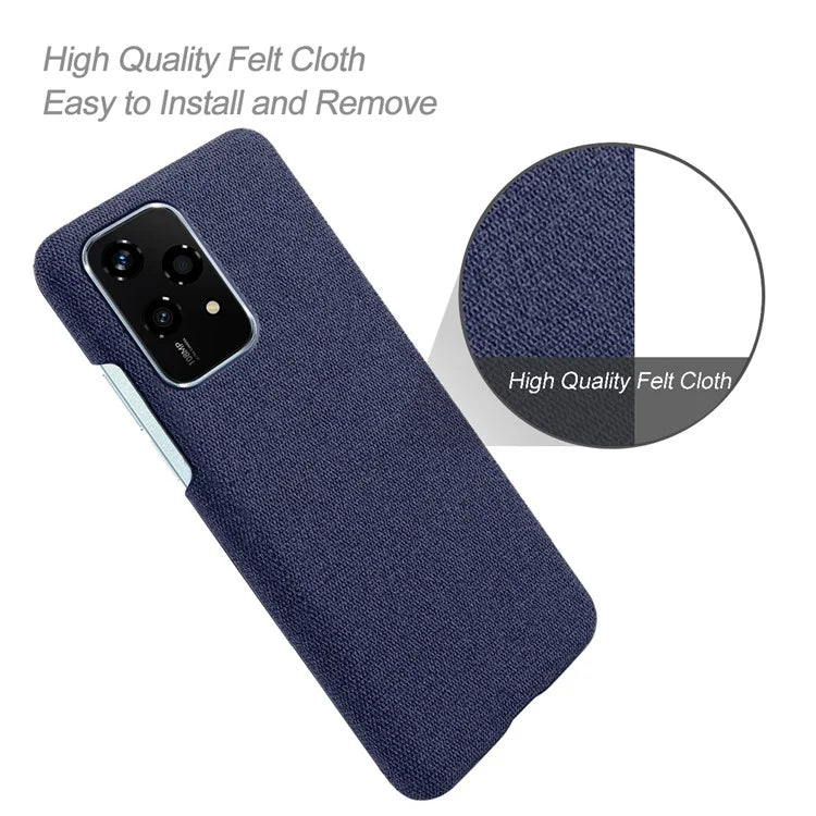 For Honor 200 Lite Case Cloth Texture Anti-Scratch Protective PC Phone Cover