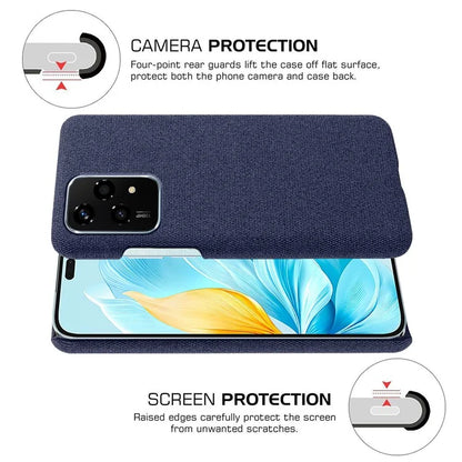 For Honor 200 Lite Case Cloth Texture Anti-Scratch Protective PC Phone Cover