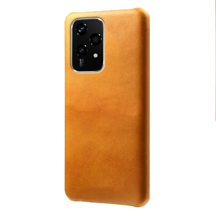 For Honor 200 Lite Case Calf Texture PU Leather Hard PC Protective Phone Cover