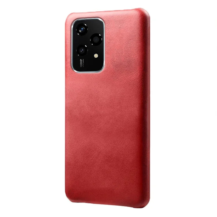 For Honor 200 Lite Case Calf Texture PU Leather Hard PC Protective Phone Cover