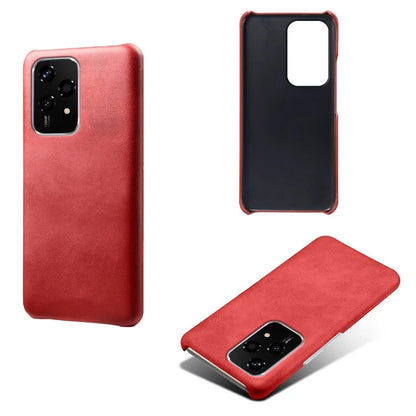 For Honor 200 Lite Case Calf Texture PU Leather Hard PC Protective Phone Cover