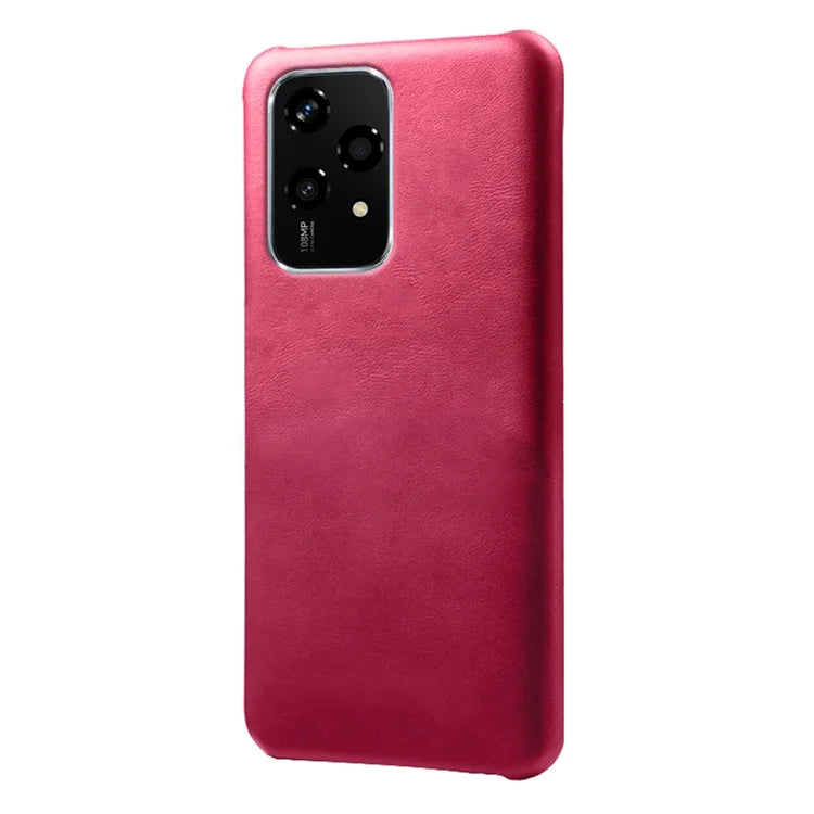 For Honor 200 Lite Case Calf Texture PU Leather Hard PC Protective Phone Cover