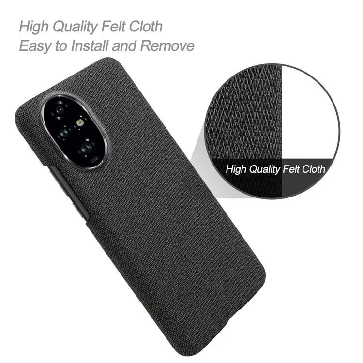 For Honor 200 Pro 5G Case Cloth Texture Anti-Scratch Protective PC Phone Cover