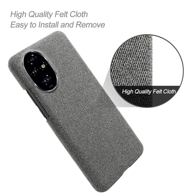 For Honor 200 Pro 5G Case Cloth Texture Anti-Scratch Protective PC Phone Cover