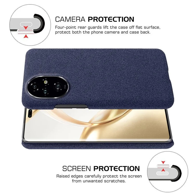 For Honor 200 Pro 5G Case Cloth Texture Anti-Scratch Protective PC Phone Cover