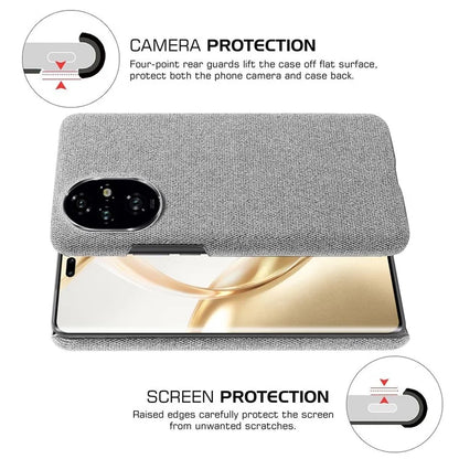 For Honor 200 Pro 5G Case Cloth Texture Anti-Scratch Protective PC Phone Cover