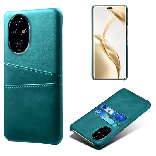 For Honor 200 Pro 5G Case Dual Card Slots PU Leather + Hard PC Phone Cover