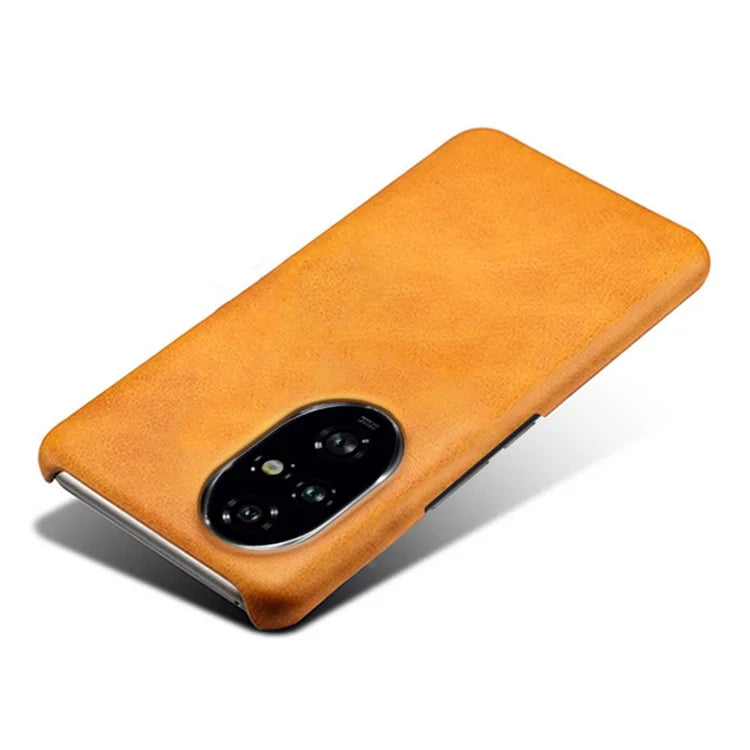 For Honor 200 Pro 5G Case Calf Texture PU Leather Hard PC Protective Phone Cover