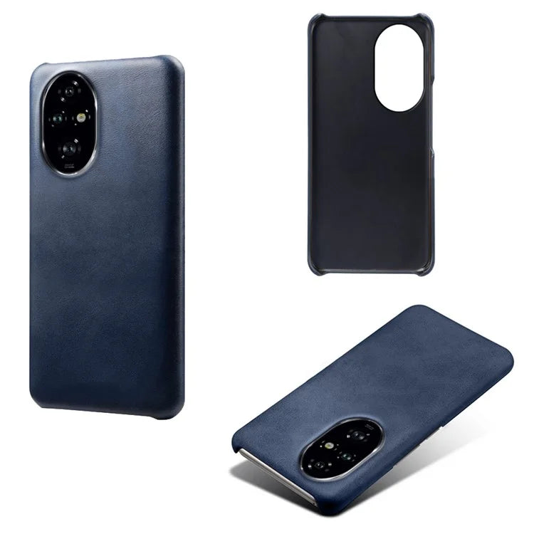 For Honor 200 Pro 5G Case Calf Texture PU Leather Hard PC Protective Phone Cover