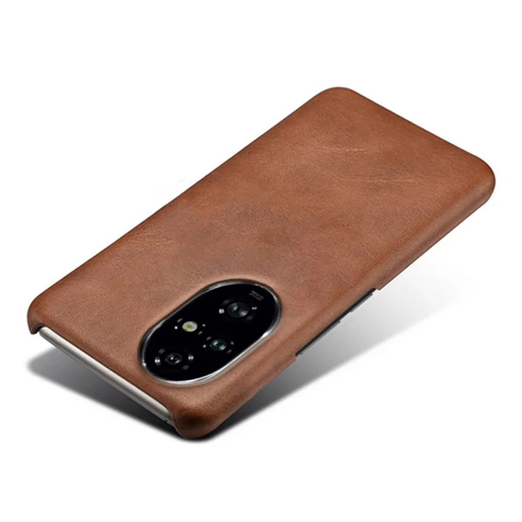 For Honor 200 Pro 5G Case Calf Texture PU Leather Hard PC Protective Phone Cover