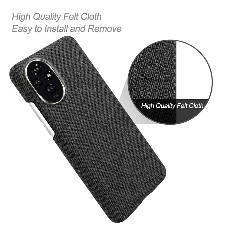 For Honor 200 5G Case Cloth Texture Anti-Scratch Protective PC Phone Cover