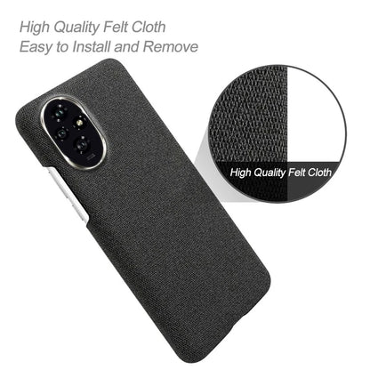For Honor 200 5G Case Cloth Texture Anti-Scratch Protective PC Phone Cover
