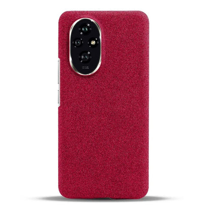 For Honor 200 5G Case Cloth Texture Anti-Scratch Protective PC Phone Cover