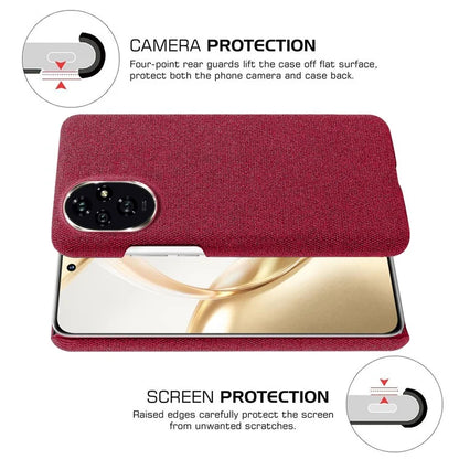 For Honor 200 5G Case Cloth Texture Anti-Scratch Protective PC Phone Cover