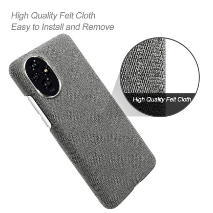 For Honor 200 5G Case Cloth Texture Anti-Scratch Protective PC Phone Cover