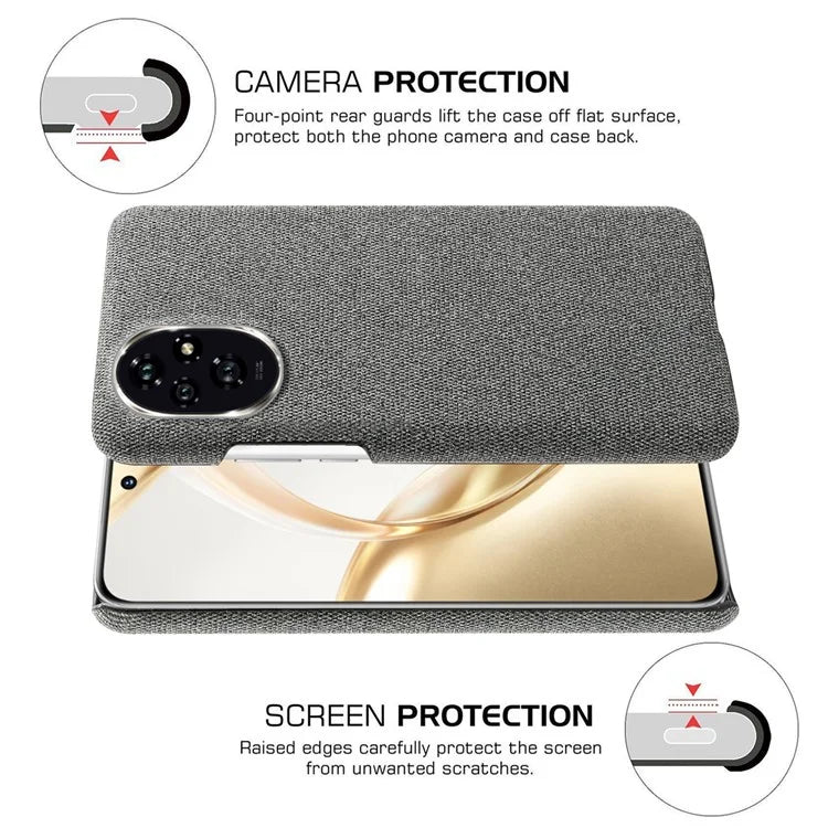 For Honor 200 5G Case Cloth Texture Anti-Scratch Protective PC Phone Cover