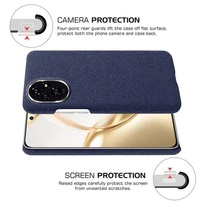 For Honor 200 5G Case Cloth Texture Anti-Scratch Protective PC Phone Cover